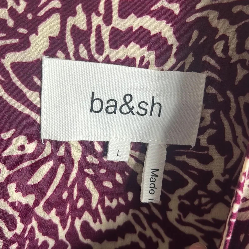 Ba&Sh Lia Printed Mini Dress in raisin - Picture 9 of 15